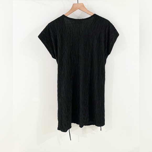 Robby Len Swim Tie Front Cover Up Black Size Small - Picture 5 of 5